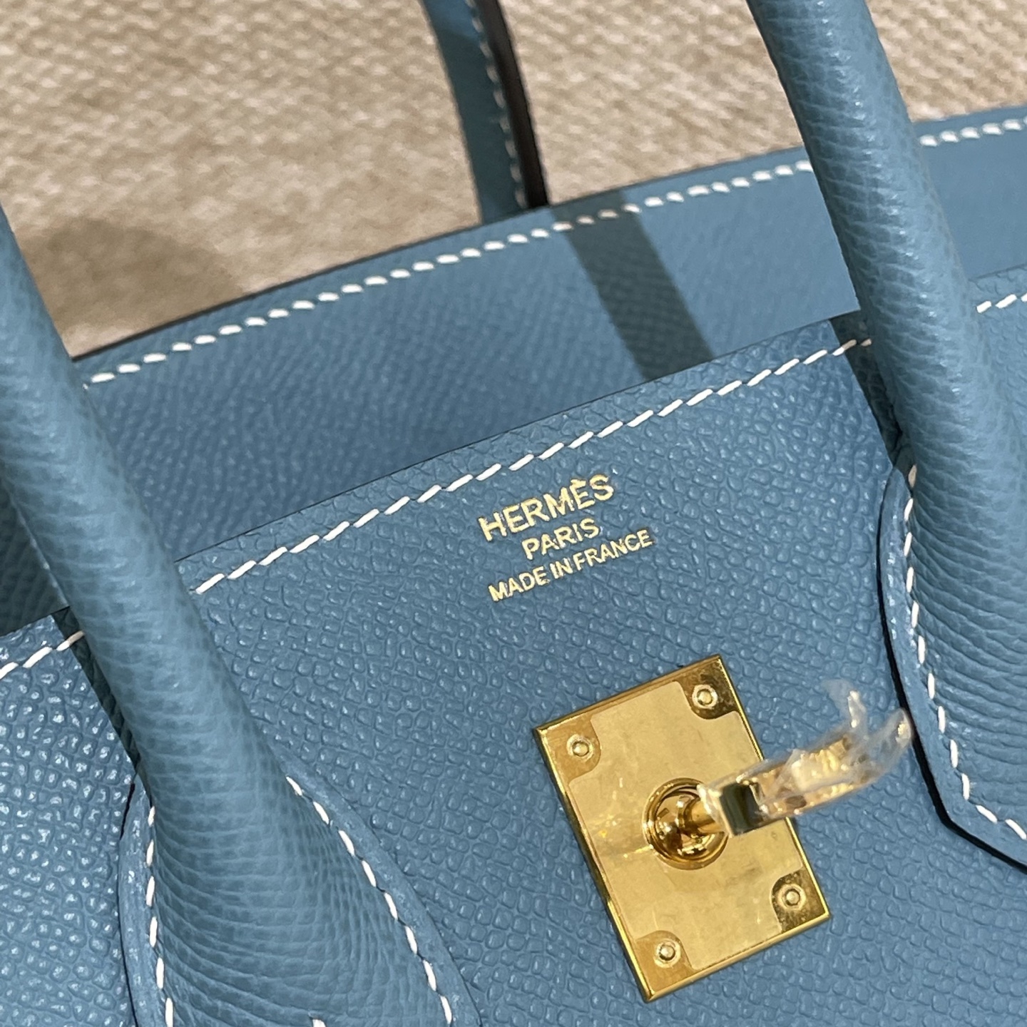 Hermès Model: Birkin 25 Color: Denim Blue with Gold Hardware Dimensions: 25cm x 20cm x 13cm