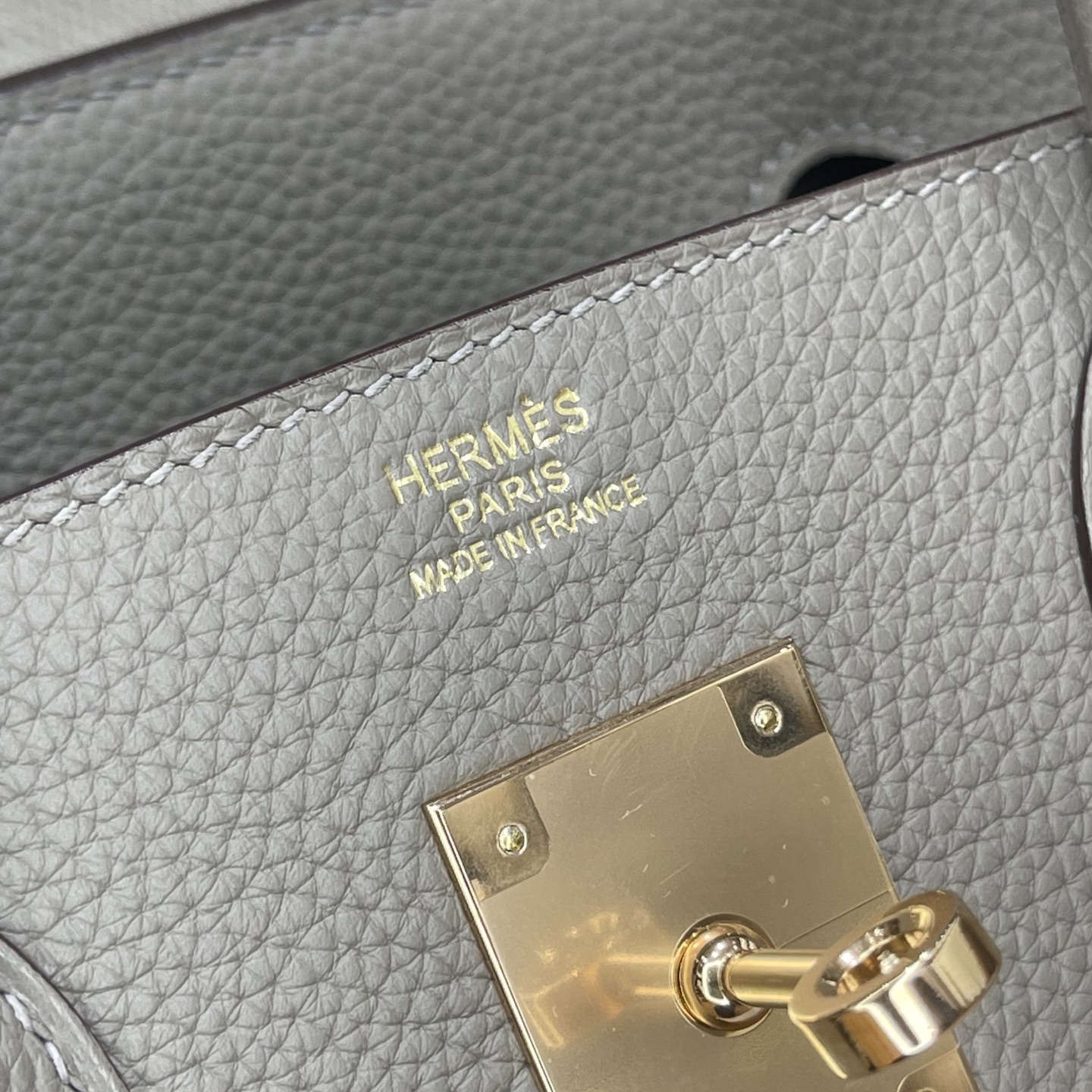 Hermès Model: Birkin 30 Color: M8 Asphalt Gray with Rose Gold Buckle Dimensions: 30cm x 22cm x 16cm