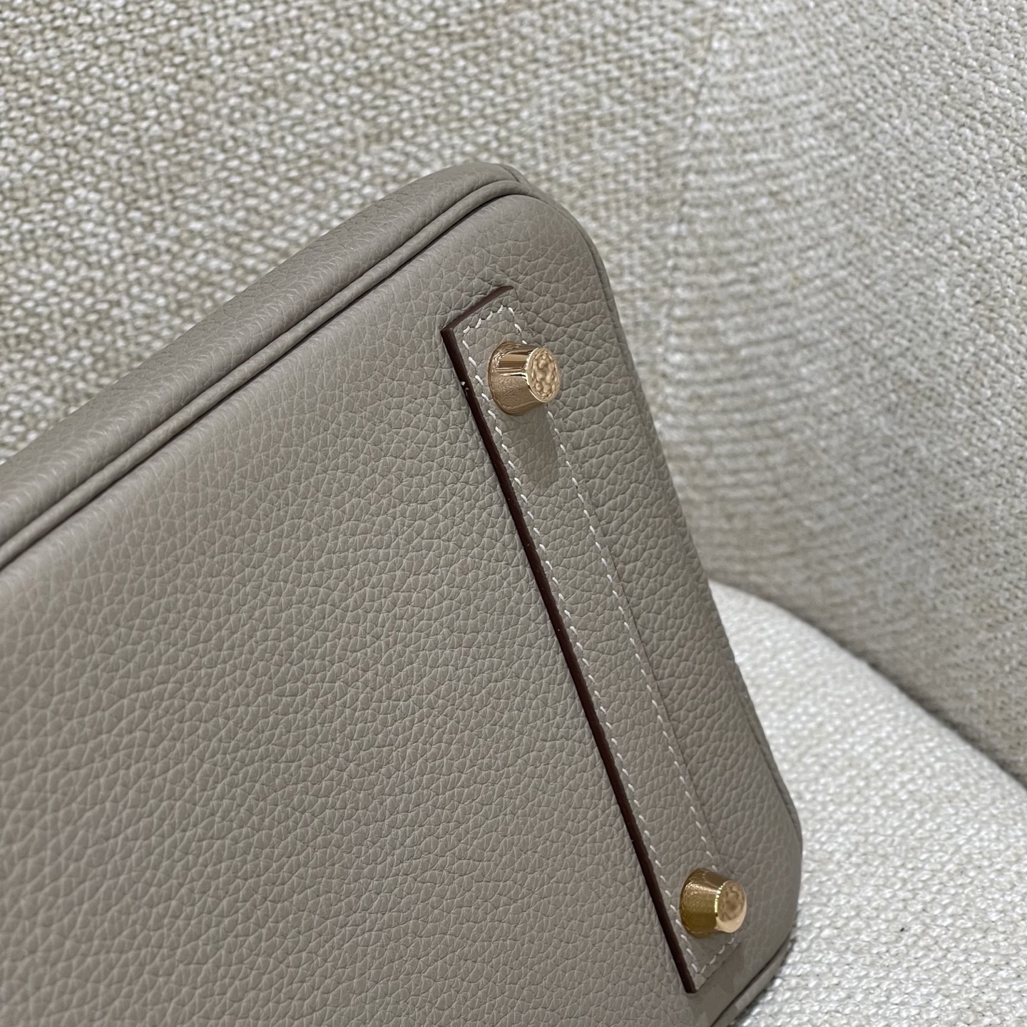 Hermès Model: Birkin 30 Color: M8 Asphalt Gray with Rose Gold Buckle Dimensions: 30cm x 22cm x 16cm