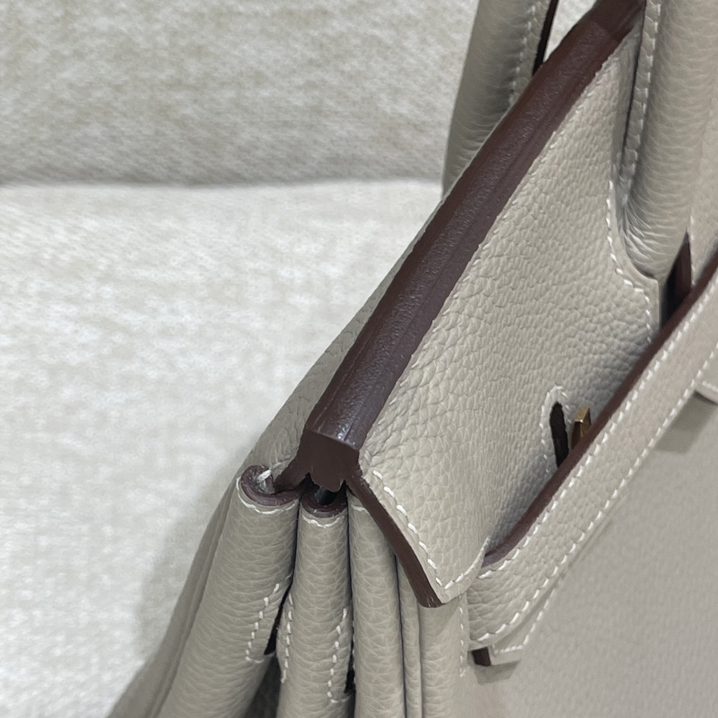 Hermès Model: Birkin 30 Color: M8 Asphalt Gray with Rose Gold Buckle Dimensions: 30cm x 22cm x 16cm