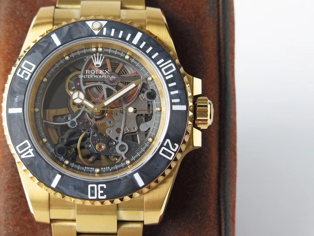 Rolex Submariner 116610 Prototype VR Factory Full Skeleton Version｜Carbon Fiber Bezel Caliber 3130 (Retains Operating Parts) Fully Detachable Dial Heavy-duty Rotor Visible Movement Operation Limited Edition