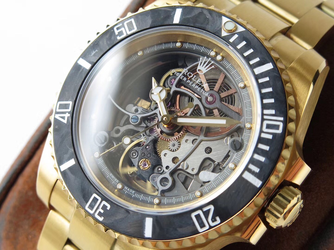Rolex Submariner 116610 Prototype VR Factory Full Skeleton Version｜Carbon Fiber Bezel Caliber 3130 (Retains Operating Parts) Fully Detachable Dial Heavy-duty Rotor Visible Movement Operation Limited Edition