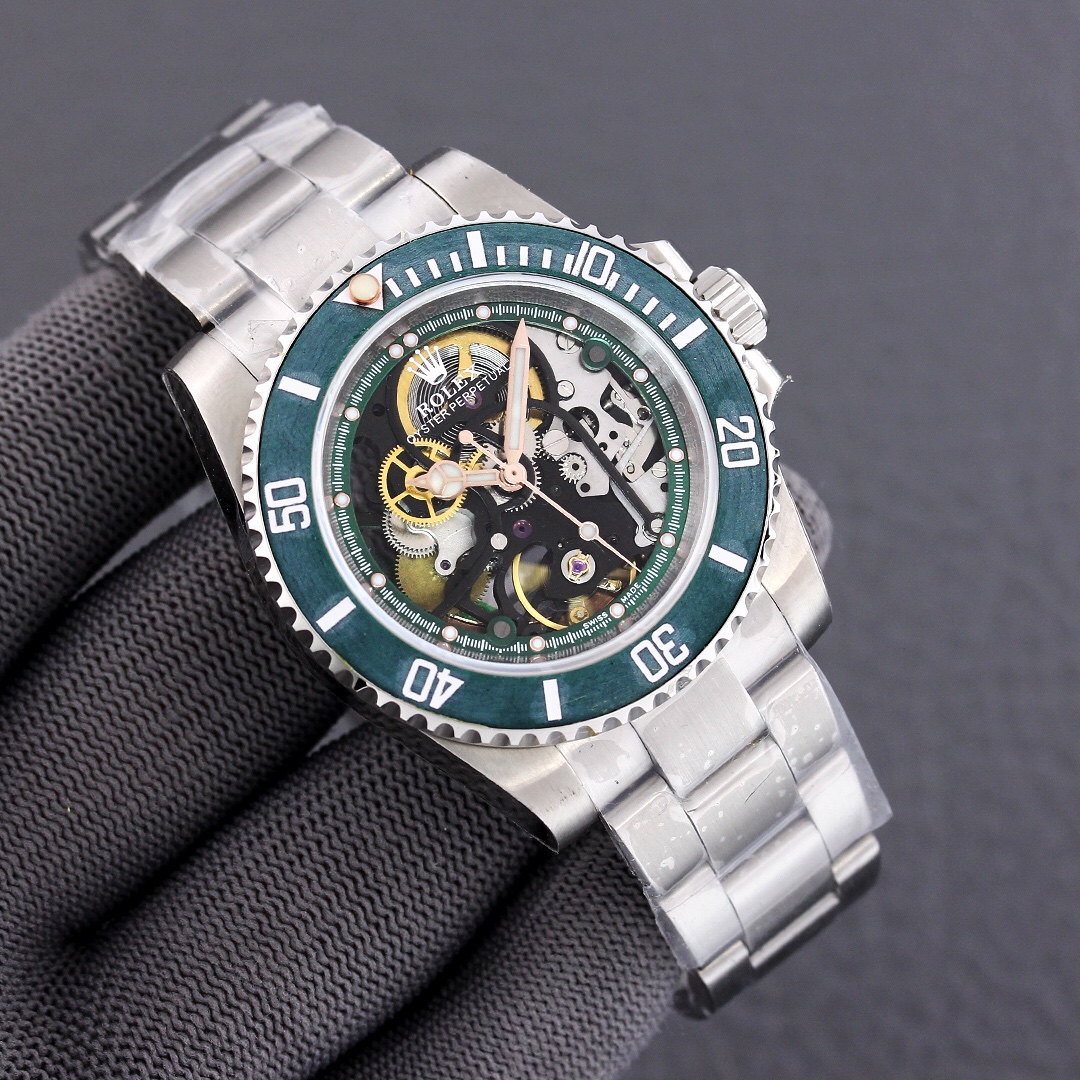 Rolex Submariner 116610 Full Skeleton Modified Version｜Carbon Fiber Bezel Caliber 3130 Heavy-duty Rotor Visible Movement Operation Rare Model