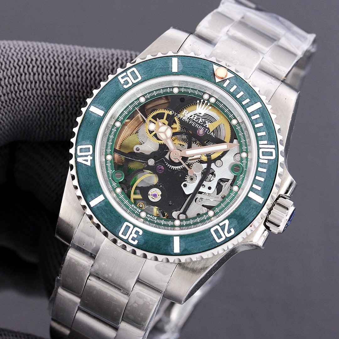 Rolex Submariner 116610 Full Skeleton Modified Version｜Carbon Fiber Bezel Caliber 3130 Heavy-duty Rotor Visible Movement Operation Rare Model