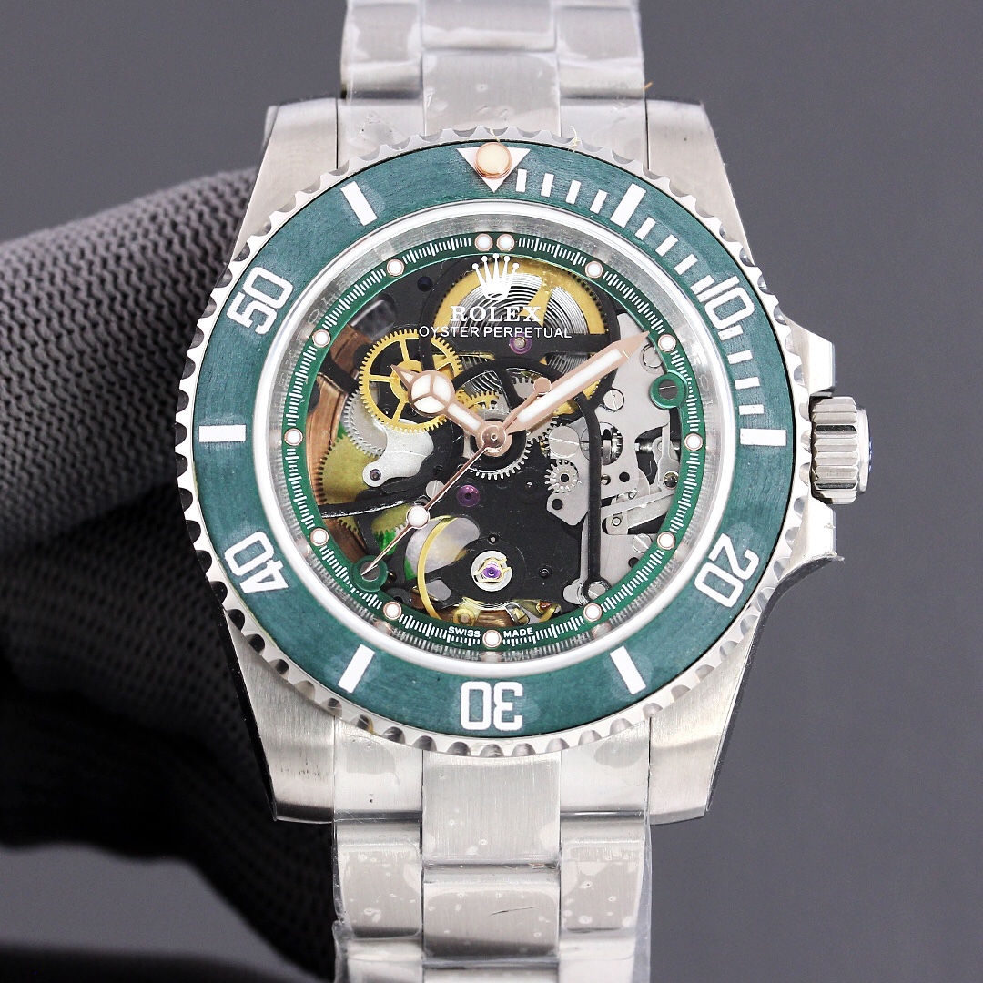 Rolex Submariner 116610 Full Skeleton Modified Version｜Carbon Fiber Bezel Caliber 3130 Heavy-duty Rotor Visible Movement Operation Rare Model