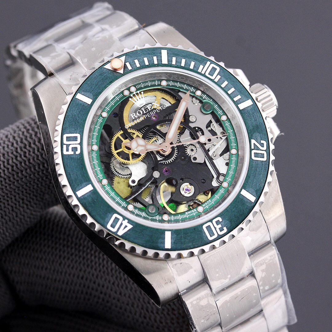 Rolex Submariner 116610 Full Skeleton Modified Version｜Carbon Fiber Bezel Caliber 3130 Heavy-duty Rotor Visible Movement Operation Rare Model