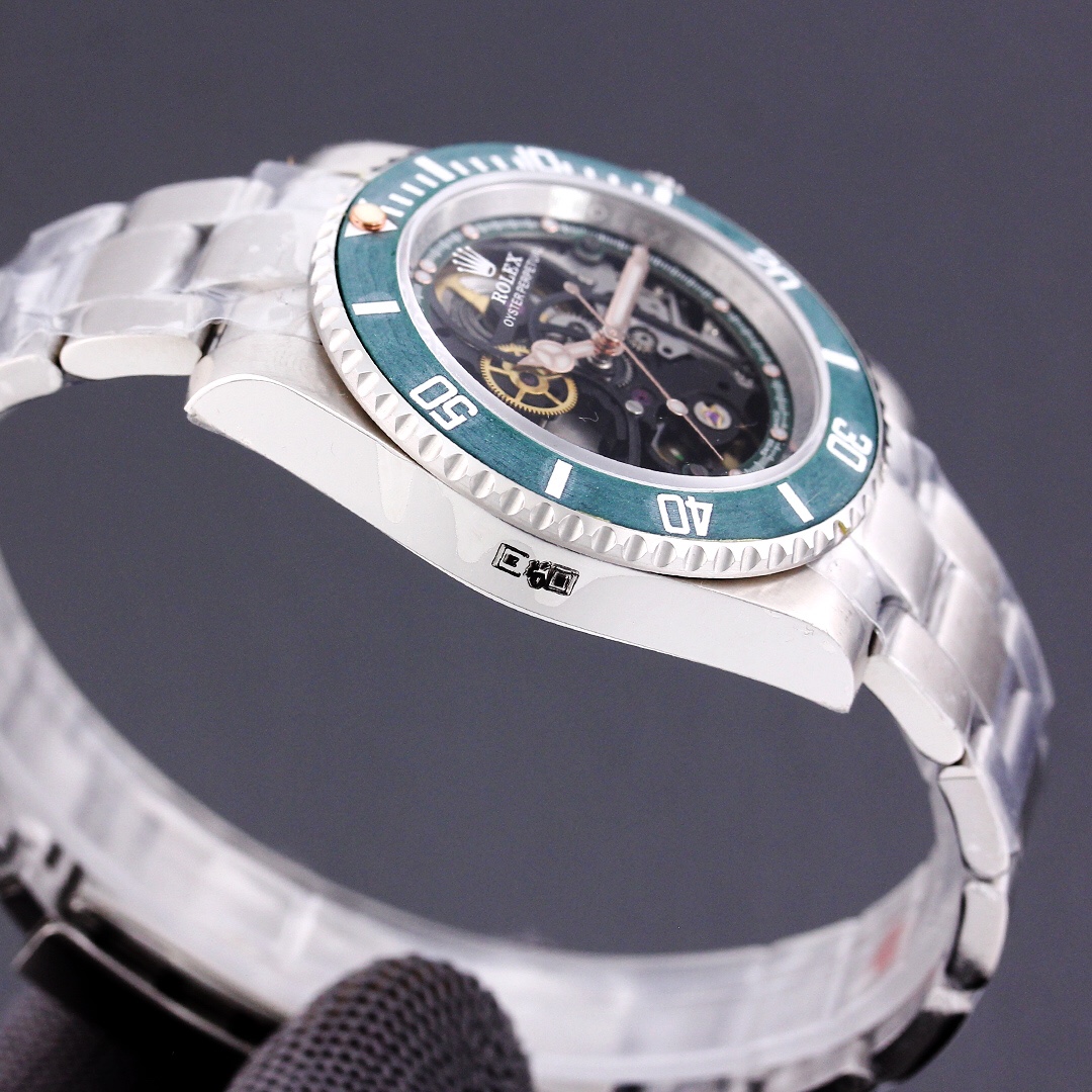 Rolex Submariner 116610 Full Skeleton Modified Version｜Carbon Fiber Bezel Caliber 3130 Heavy-duty Rotor Visible Movement Operation Rare Model