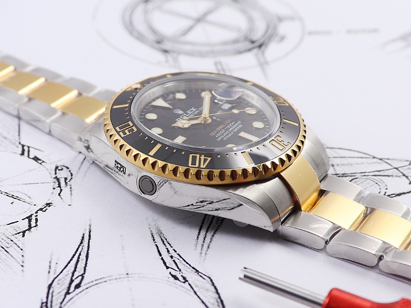 Rolex Submariner Two-tone Version｜18K Gold Plated Finish 316 Stainless Steel Base