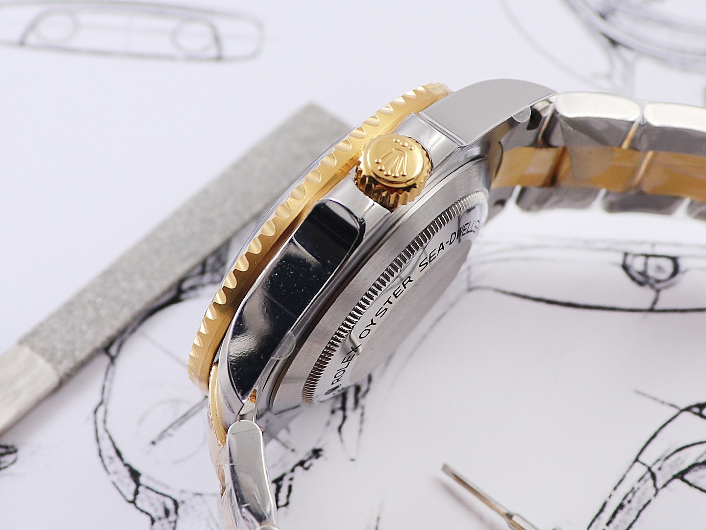 Rolex Submariner Two-tone Version｜18K Gold Plated Finish 316 Stainless Steel Base