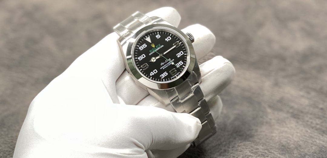 Rolex Air-King 40mm｜Swiss ETA2836 Movement 3/6/9 Position Large Arabic Numerals Super Luminous In-stock Photos Version