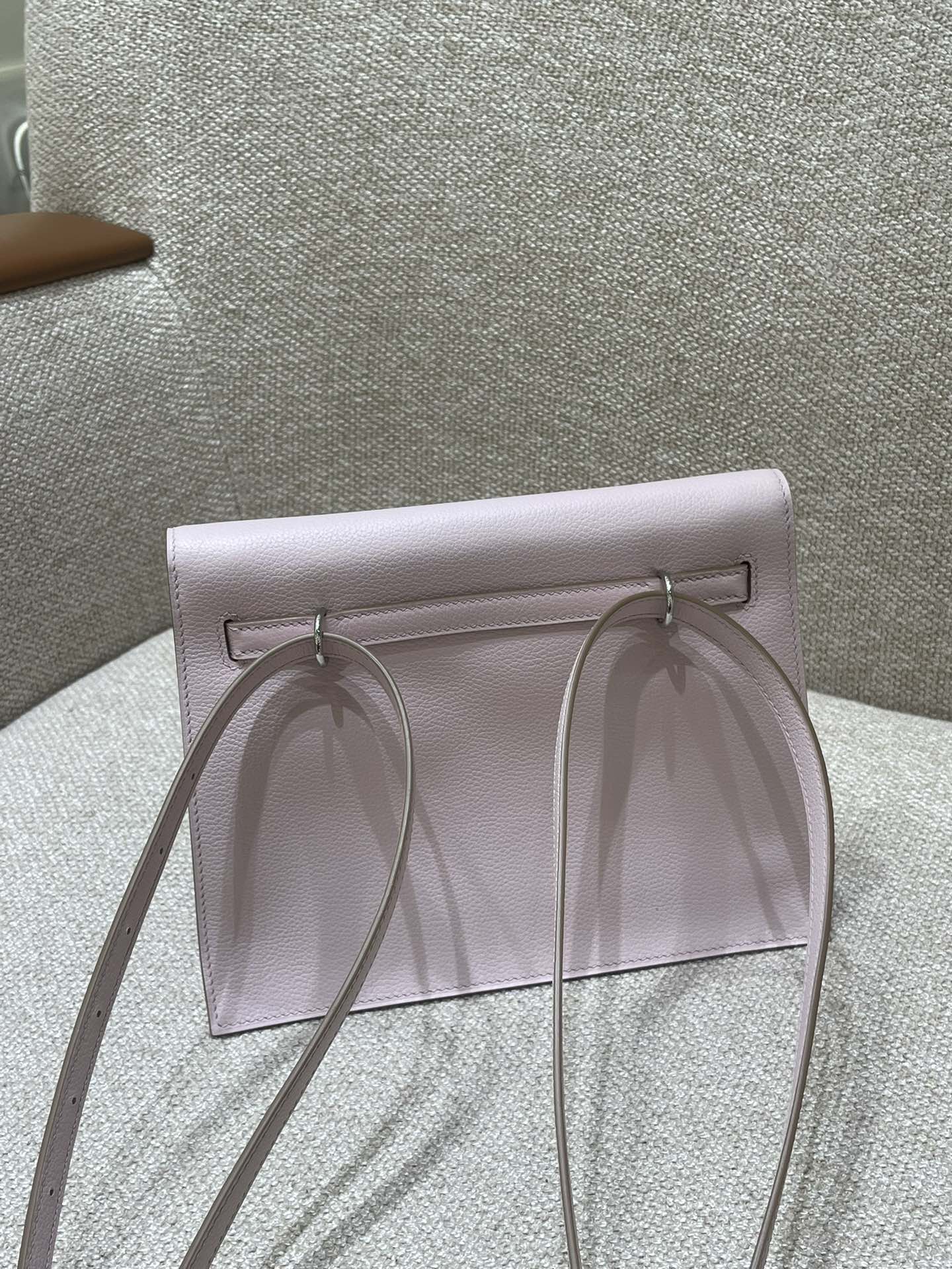 Hermès Model: Kelly Dance Color: Dreamy Purple with Silver Buckle Dimensions: 22*16*5 cm