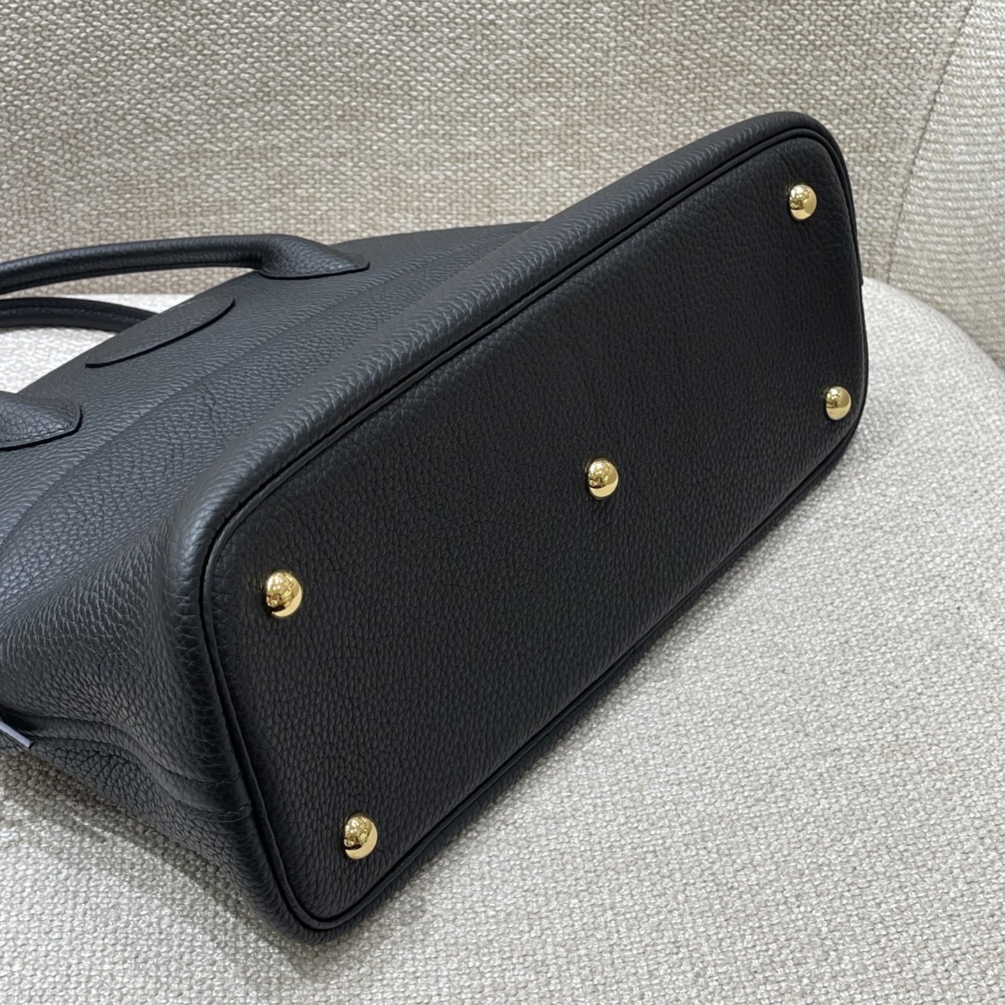 Hermès Model: Bolide 31 Color: Black with gold hardware Dimensions: 31x25x12 cm