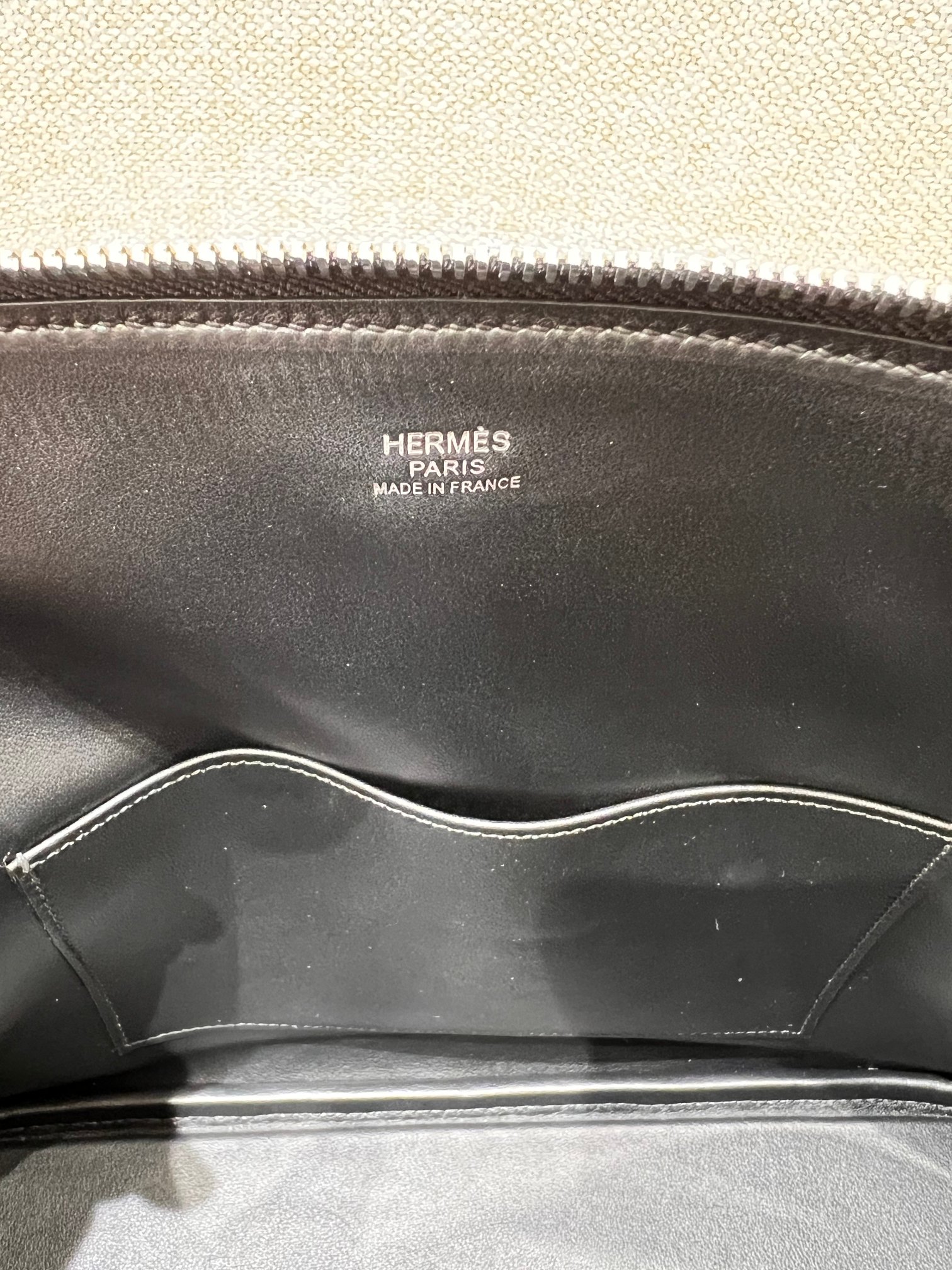 Hermès Model: Bolide 30 Color: Black with silver hardware Dimensions: 27x20x11cm