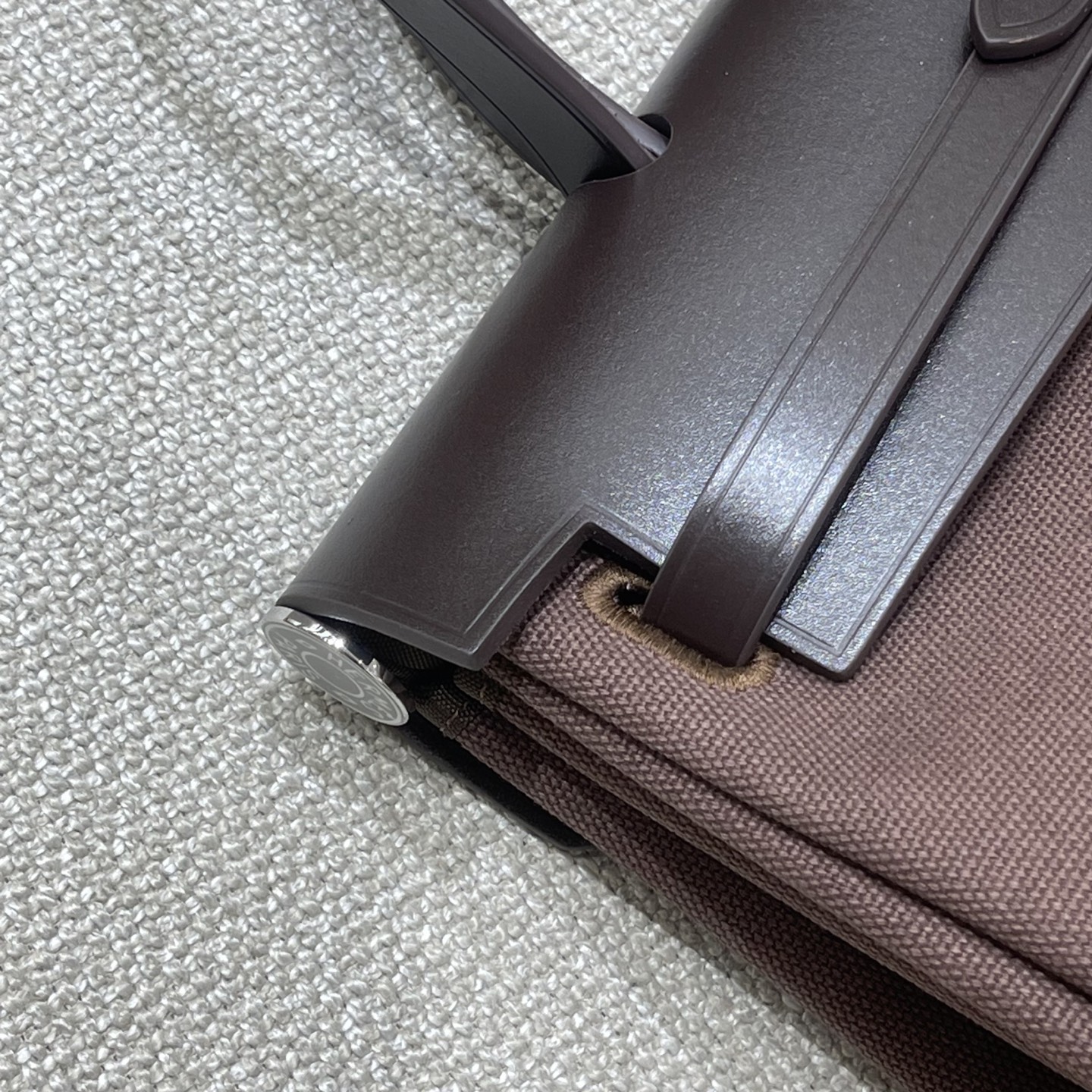 Hermès Model: herbag31 Color: Ebony with silver hardware Dimensions: 31cm x 25cm x 10cm