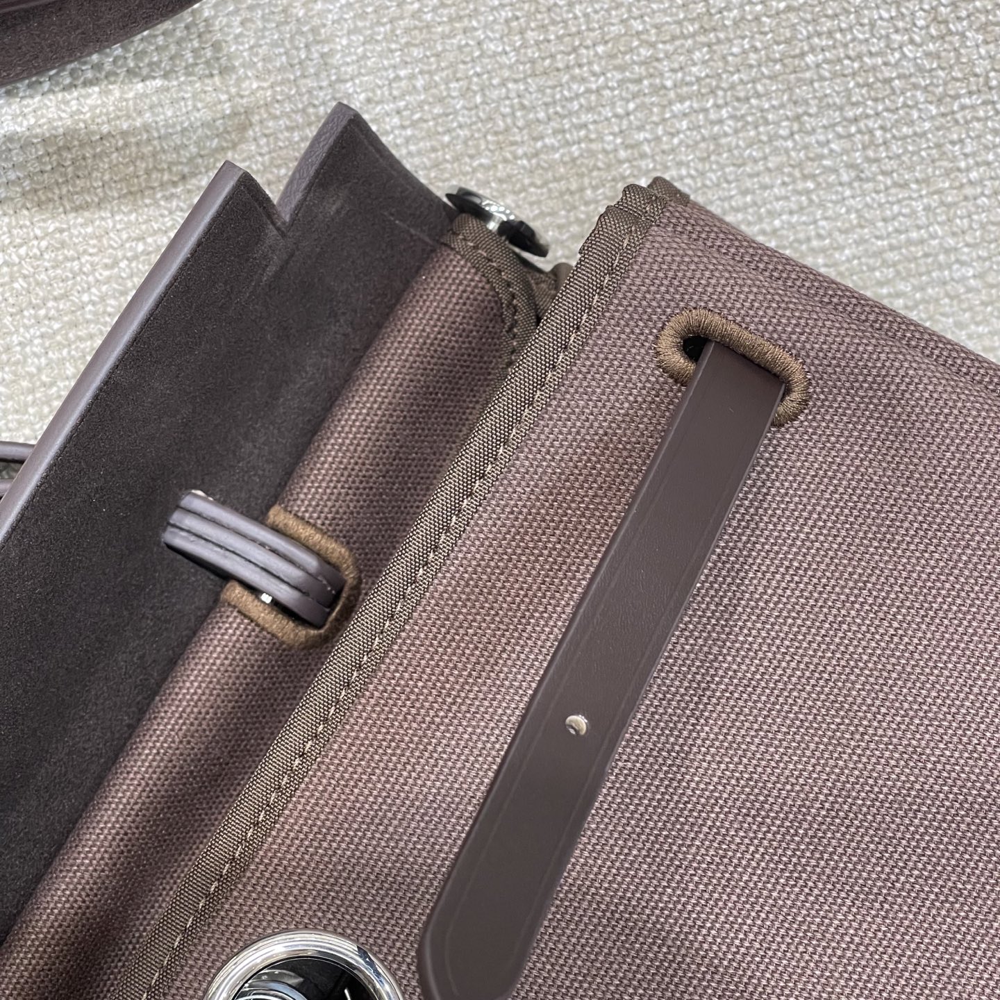 Hermès Model: herbag31 Color: Ebony with silver hardware Dimensions: 31cm x 25cm x 10cm