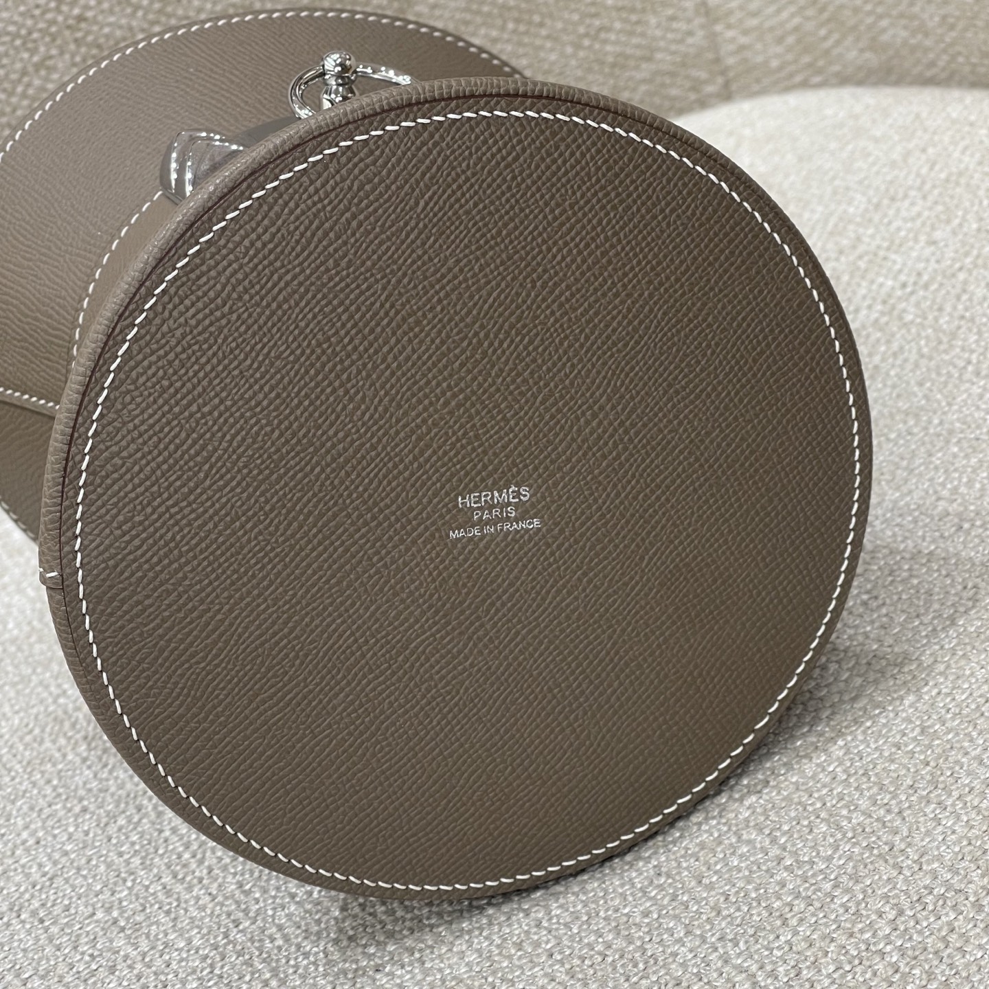 Hermès Model: mini Medor Color: Jaipur Pink with Silver Buckle Dimensions: 14.5cm x 15cm x 14.5cm