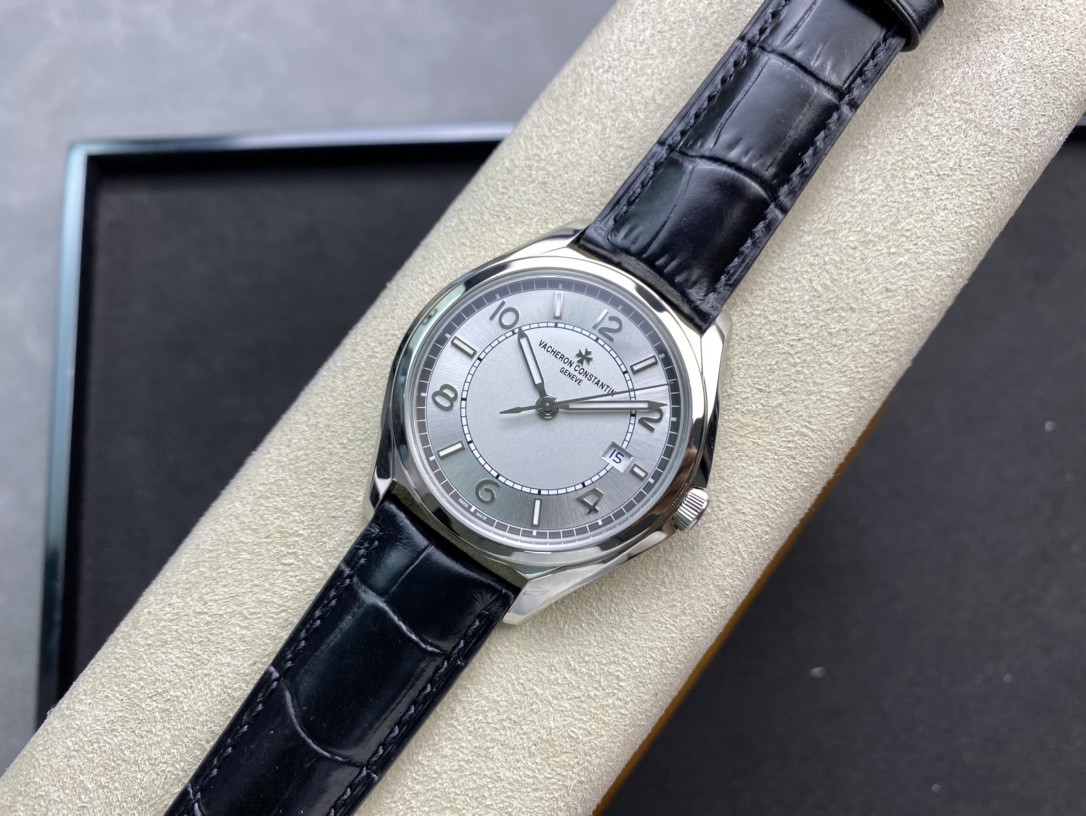 Vacheron Constantin FIFTYSIX Collection 40mm×9.6mm｜ZF Production Caliber 1326 Italian Full-Grain Calfskin Strap Hand-stitched Craftsmanship Maltese Cross Butterfly Buckle Sapphire Crystal Glass