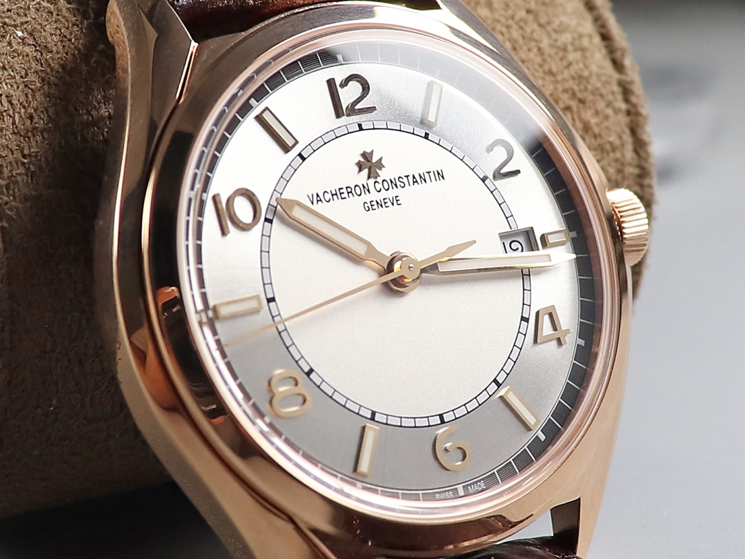 Vacheron Constantin FIFTYSIX Collection 40mm×9.6mm｜ZF Production Customized Caliber 1326 Italian Full-Grain Calfskin Strap Hand-stitched Craftsmanship Maltese Cross Butterfly Buckle Sapphire Crystal Glass