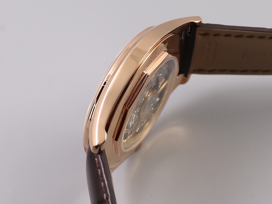 Vacheron Constantin FIFTYSIX Collection 40mm×9.6mm｜ZF Production Customized Caliber 1326 Italian Full-Grain Calfskin Strap Hand-stitched Craftsmanship Maltese Cross Butterfly Buckle Sapphire Crystal Glass