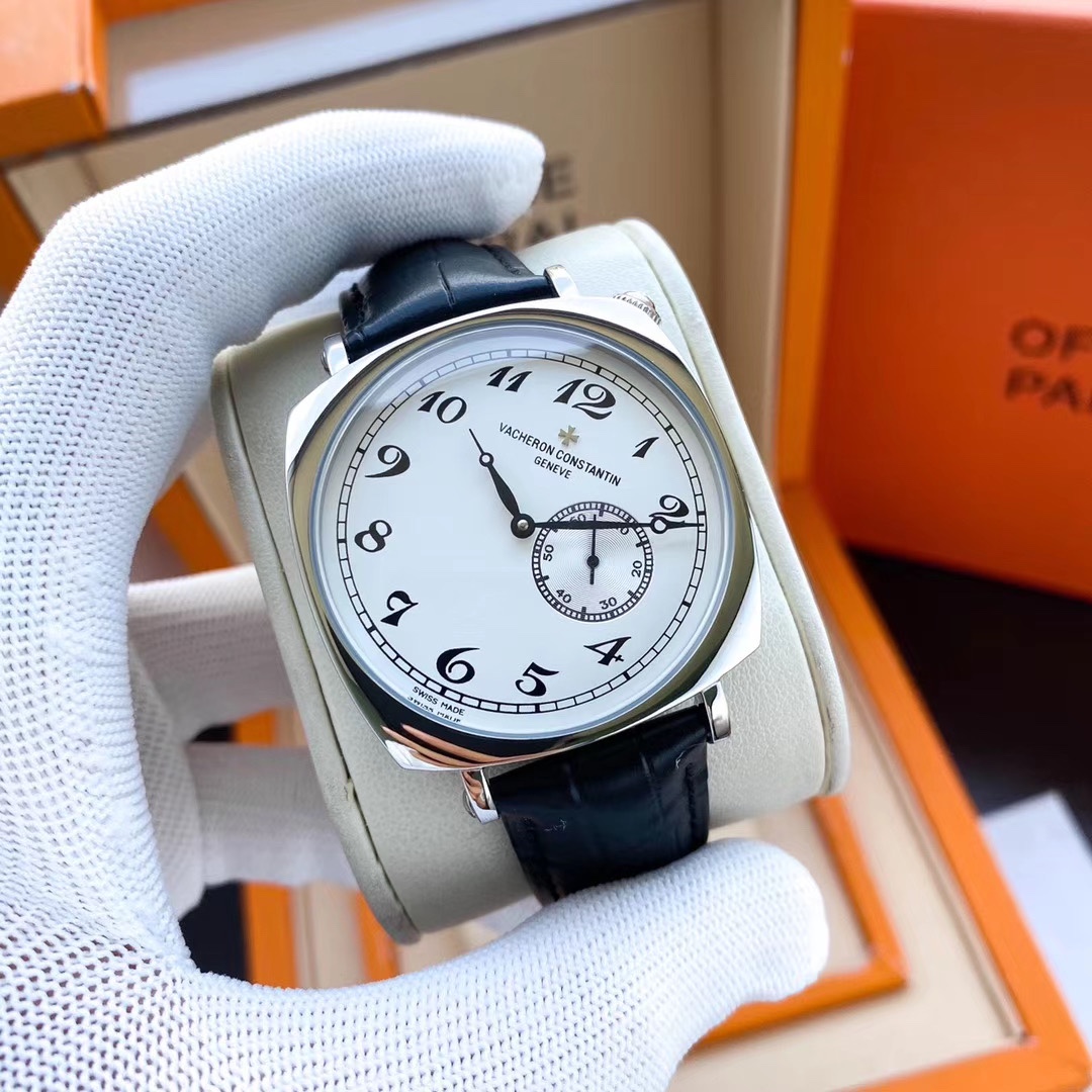 Vacheron Constantin Historiques American 1921 Watch 40mm｜45° Rotated Dial Automatic Mechanical Movement Sapphire Crystal Glass Leather Strap Classic Pin Buckle