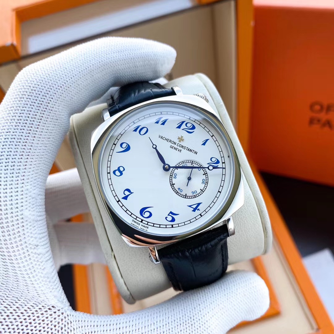 Vacheron Constantin Historiques American 1921 Watch 40mm｜45° Rotated Dial Automatic Mechanical Movement Sapphire Crystal Glass Leather Strap Classic Pin Buckle