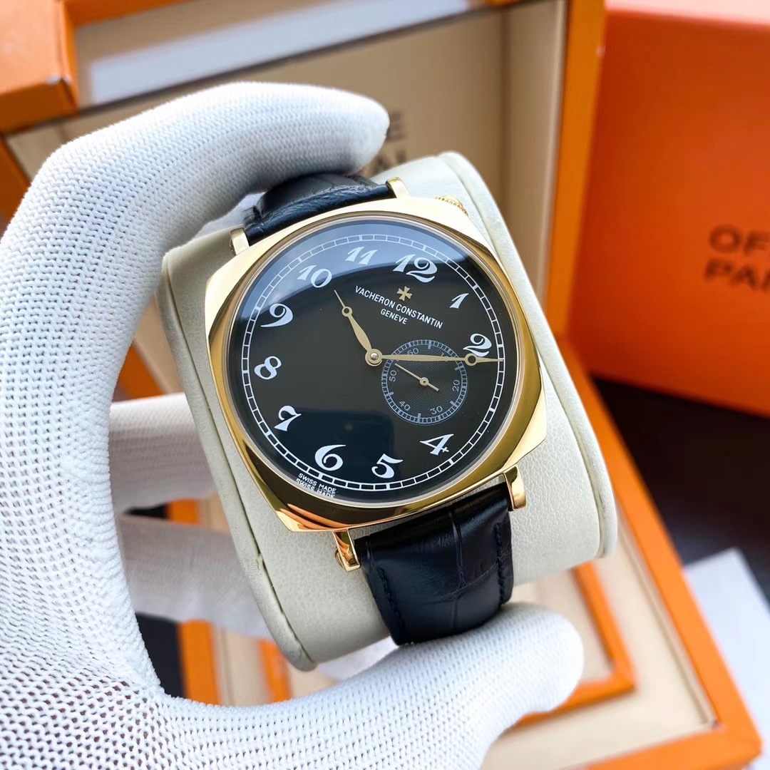 Vacheron Constantin Historiques American 1921 Watch 40mm｜45° Rotated Dial Automatic Mechanical Movement Sapphire Crystal Glass Leather Strap Classic Pin Buckle