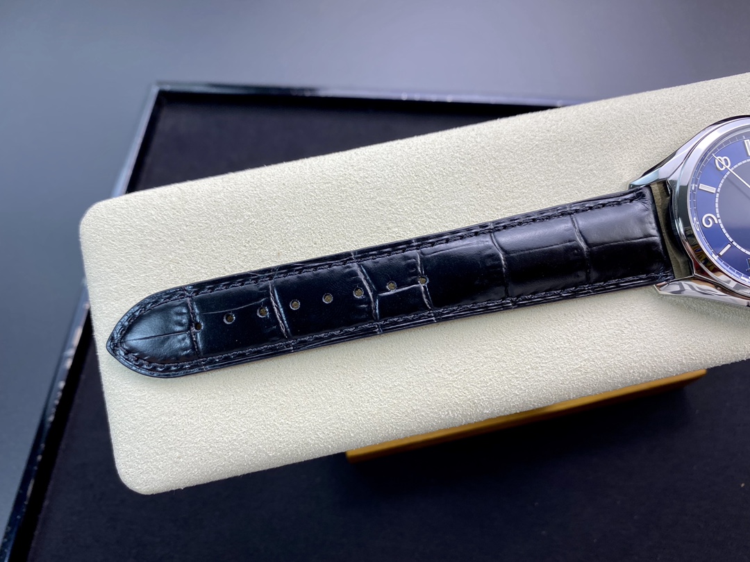 Vacheron Constantin FIFTYSIX Collection 40mm×9.6mm｜ZF Production Customized Caliber 1326 Italian Full-Grain Calfskin Strap Hand-stitched Craftsmanship Maltese Cross Butterfly Buckle Sapphire Crystal Glass