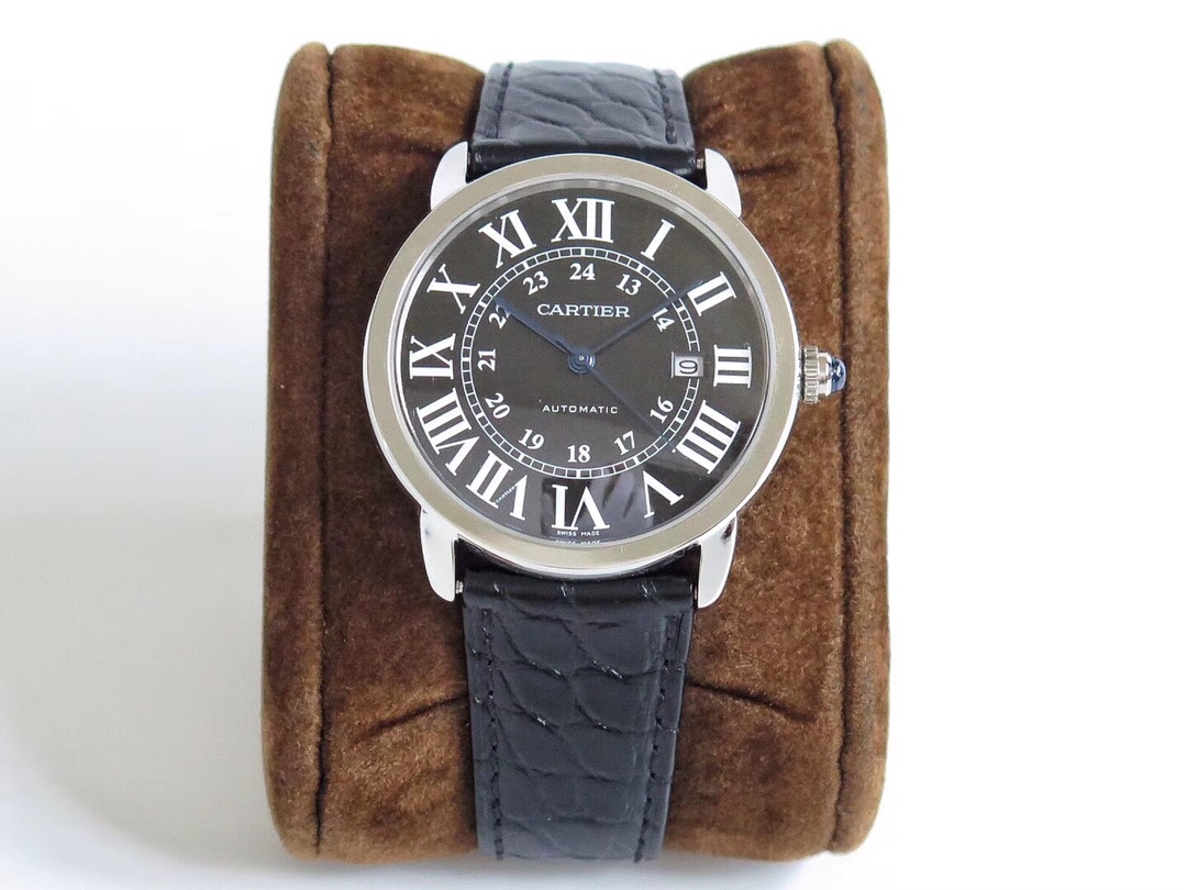 Cartier London Series Ultra-Thin Automatic Dress Watch W670101 Style 42mm × 8.36mm – Roman Dial, Blue Steel Hands & Sapphire Crown