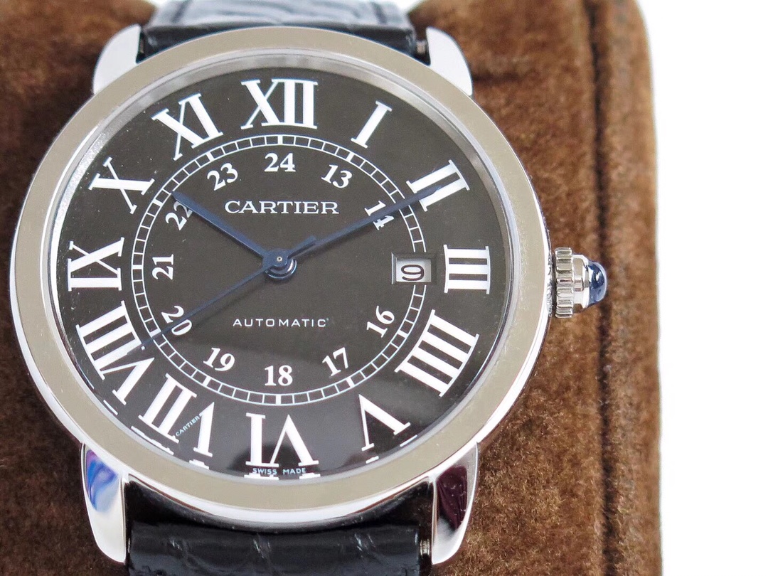 Cartier London Series Ultra-Thin Automatic Dress Watch W670101 Style 42mm × 8.36mm – Roman Dial, Blue Steel Hands & Sapphire Crown