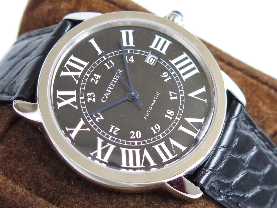 Cartier London Series Ultra-Thin Automatic Dress Watch W670101 Style 42mm × 8.36mm – Roman Dial, Blue Steel Hands & Sapphire Crown