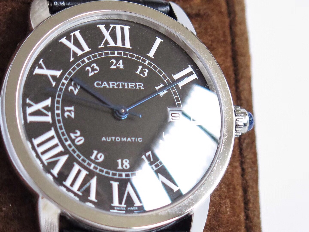 Cartier London Series Ultra-Thin Automatic Dress Watch W670101 Style 42mm × 8.36mm – Roman Dial, Blue Steel Hands & Sapphire Crown