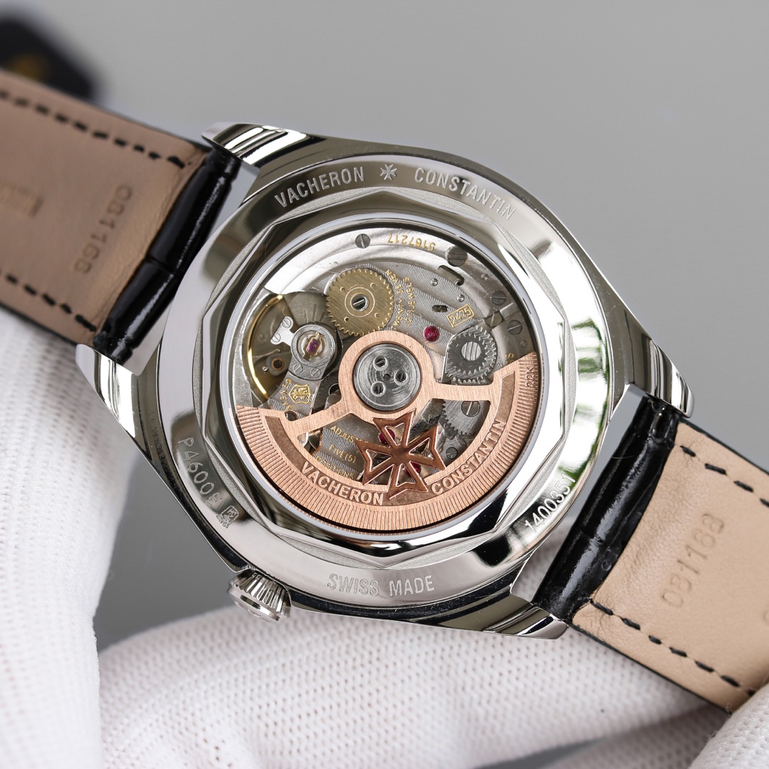 Vacheron Constantin FIFTYSIX Collection｜V5 Upgrade Version Two-tone Dial CNC Machined Integrated Markers Super Luminous Customized Mechanical Movement Embedded Italian Cowhide Strap Folding Buckle One Watch One Code