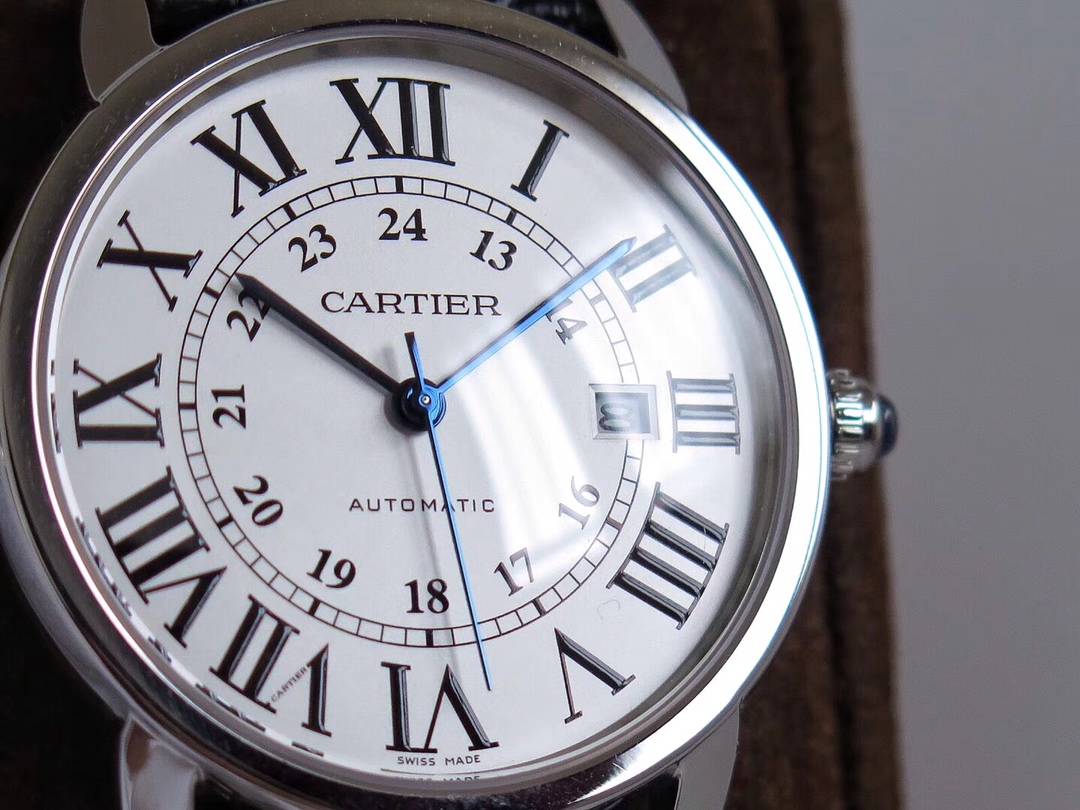 Cartier London Series Ultra-Thin Automatic Dress Watch W670101 Style 42mm × 8.36mm – Roman Dial, Blue Steel Sword Hands & Sapphire Crown