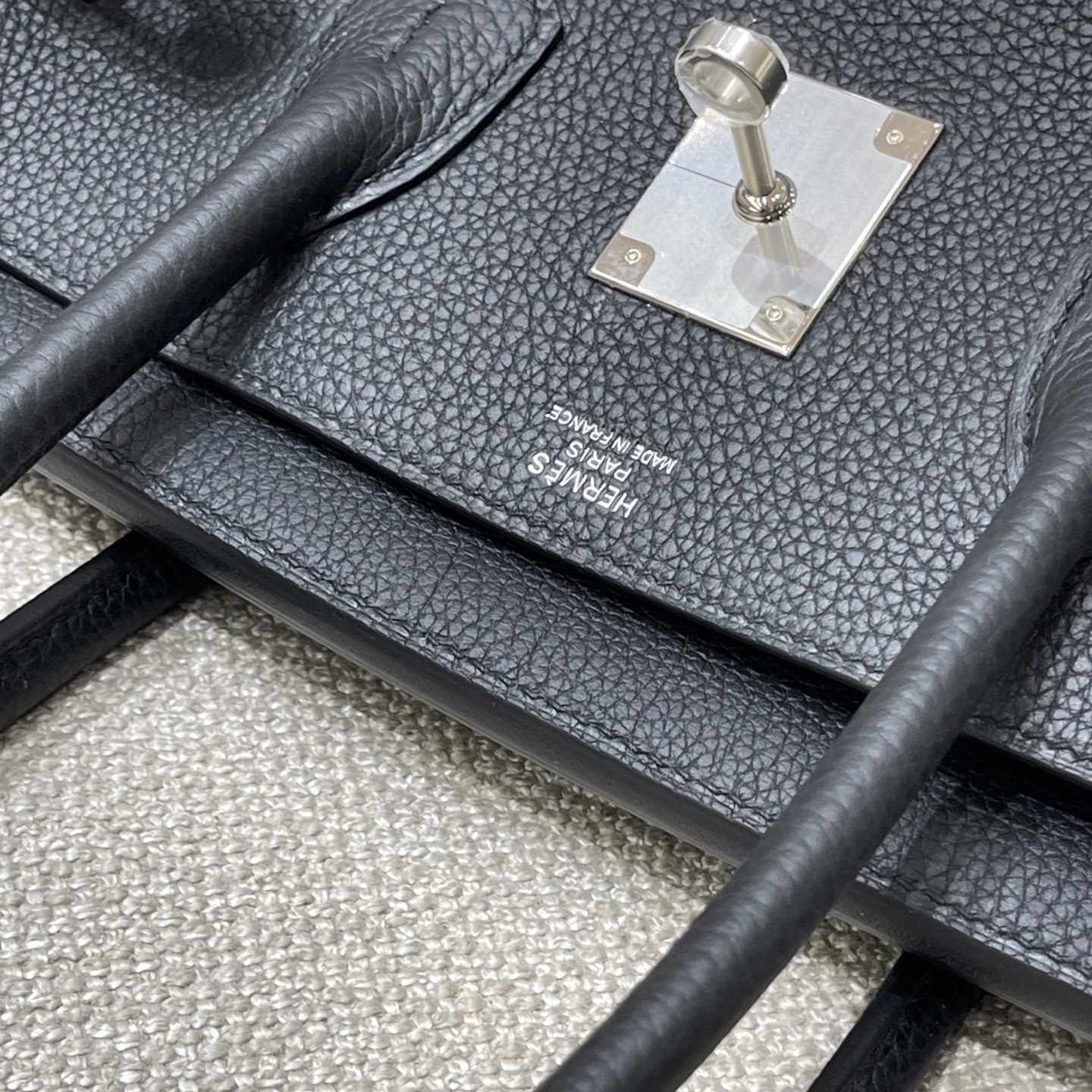 Hermès Model: Birkin 35 Color: Black with silver hardware Dimensions: 35cm x 25cm x 18cm