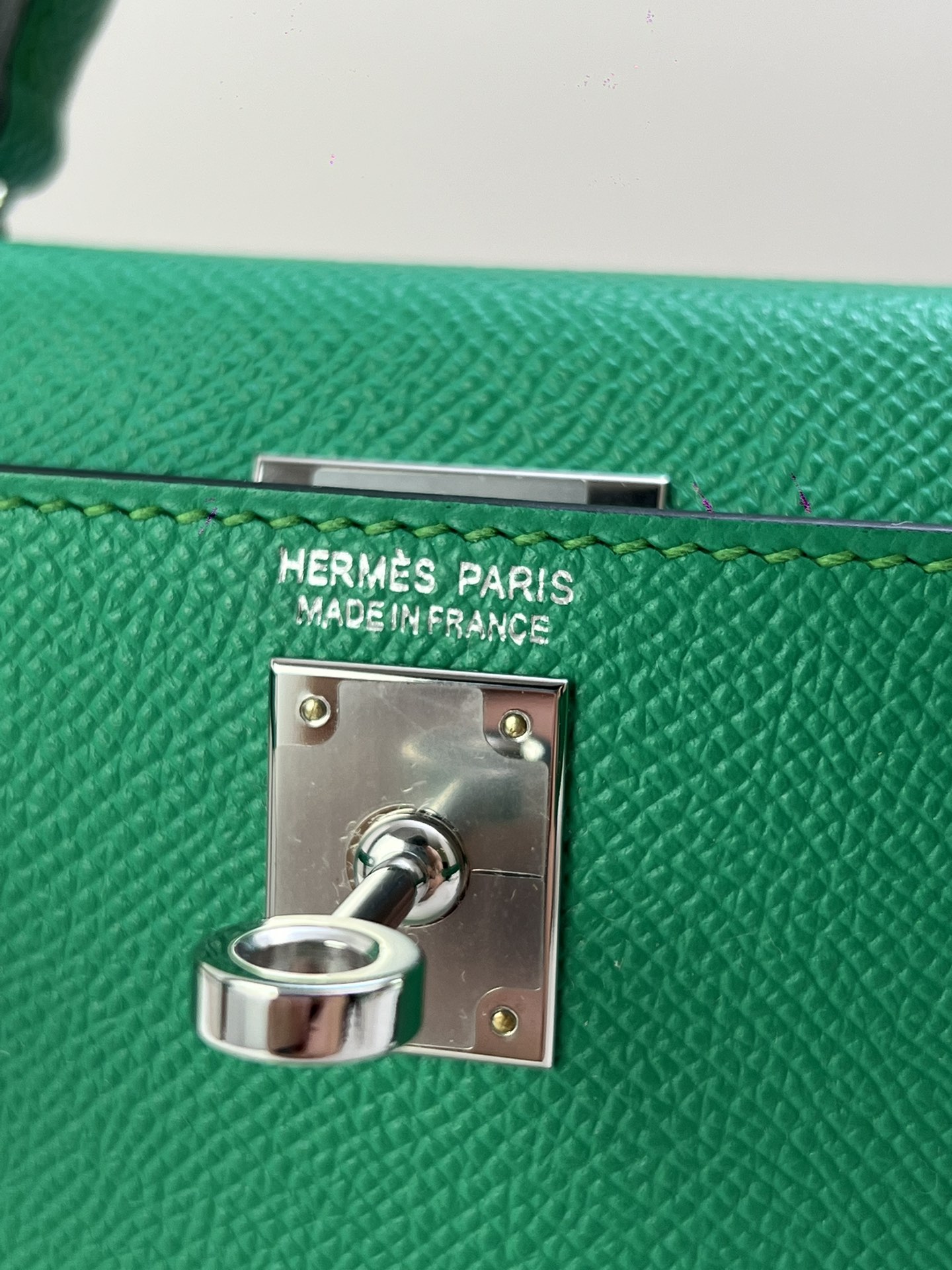 Hermès Model: Kelly Mini 2nd Generation Color: Mint Green with Silver Hardware Dimensions: 19cm x 12cm x 5.5cm