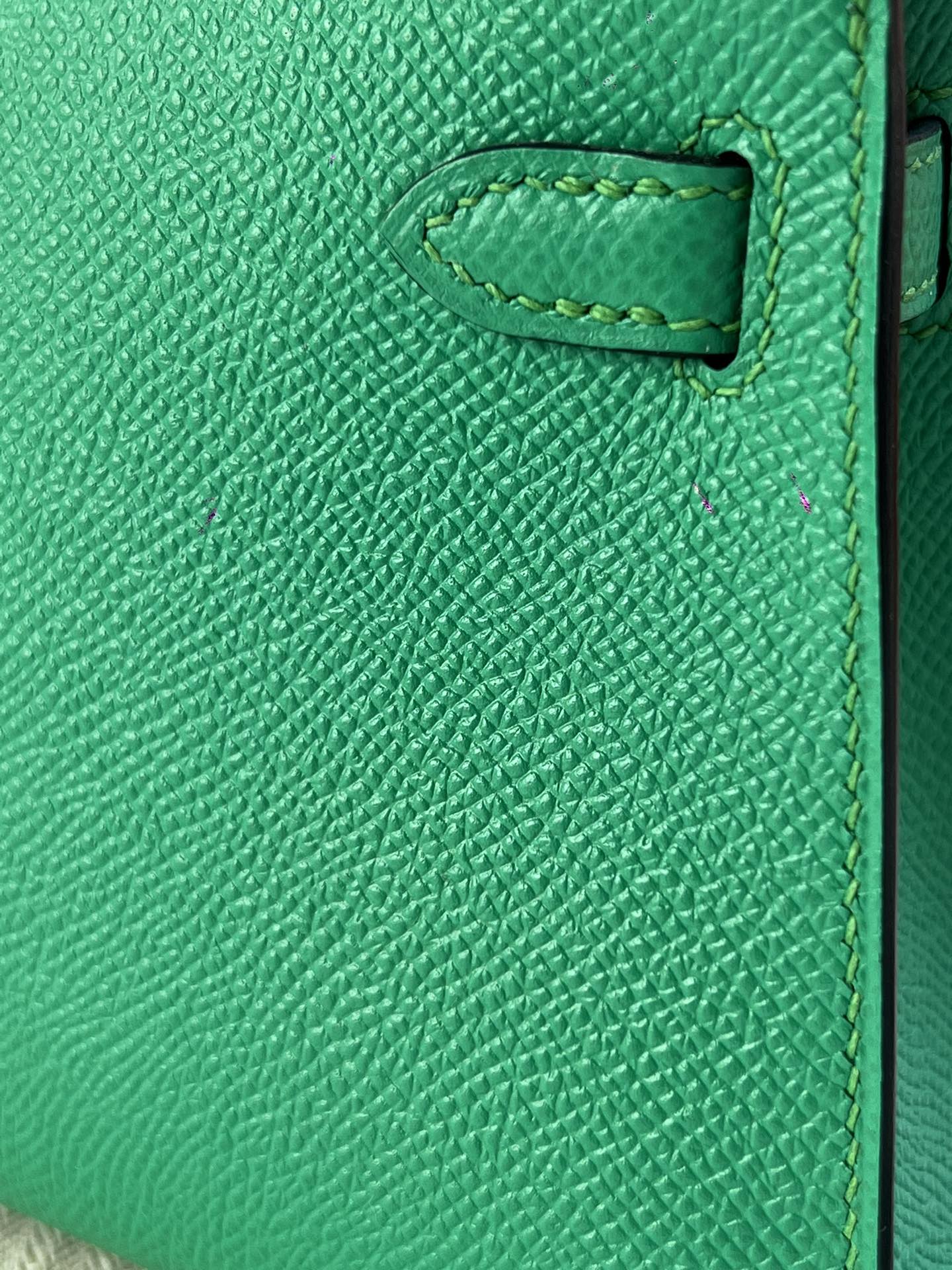 Hermès Model: Kelly Mini 2nd Generation Color: Mint Green with Silver Hardware Dimensions: 19cm x 12cm x 5.5cm