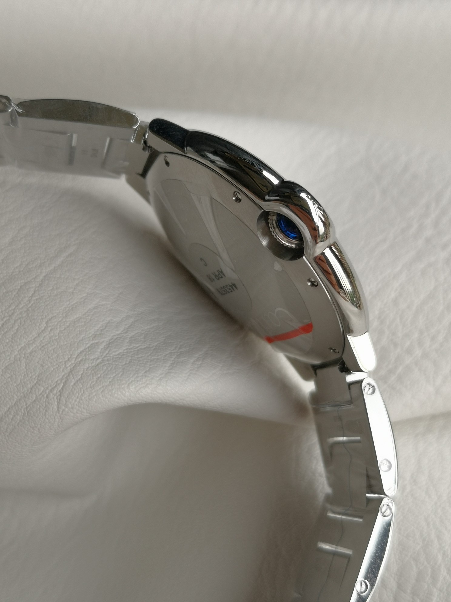 Cartier Ballon Bleu WSBB0025 42.1mm Stainless Steel Automatic Watch with Blue Guilloché Dial