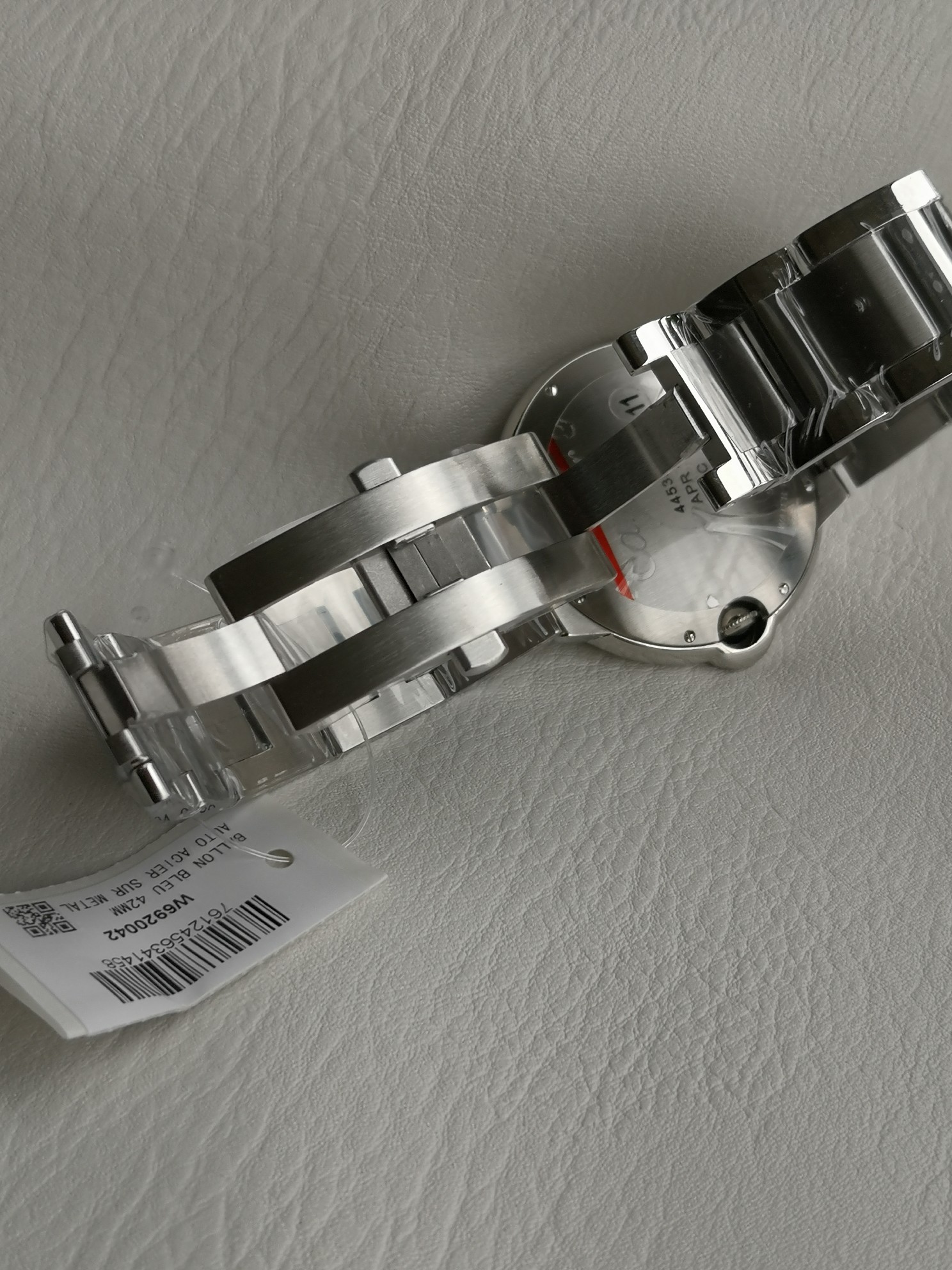 Cartier Ballon Bleu WSBB0025 42.1mm Stainless Steel Automatic Watch with Blue Guilloché Dial