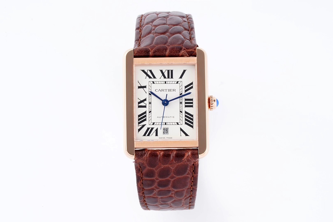 Cartier Tank Automatic Watch 40.5×31mm Stainless Steel & Rose Gold