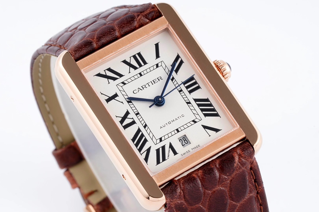Cartier Tank Automatic Watch 40.5×31mm Stainless Steel & Rose Gold