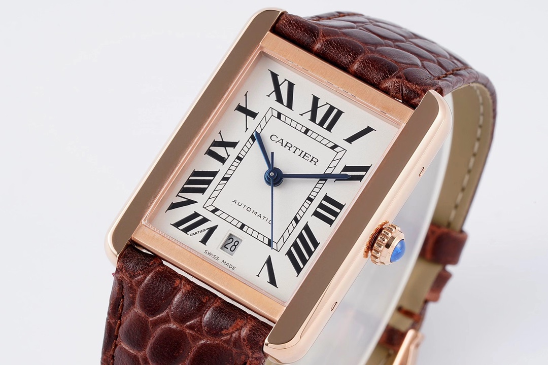 Cartier Tank Automatic Watch 40.5×31mm Stainless Steel & Rose Gold