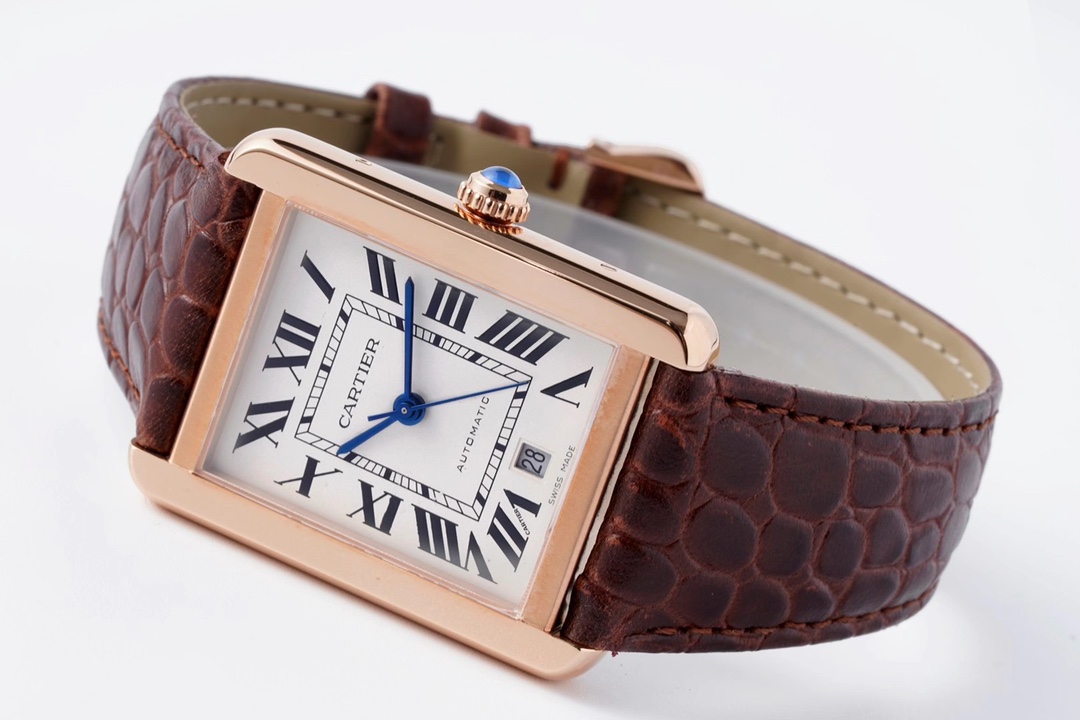 Cartier Tank Automatic Watch 40.5×31mm Stainless Steel & Rose Gold