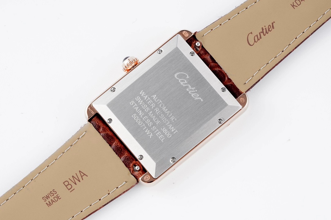 Cartier Tank Automatic Watch 40.5×31mm Stainless Steel & Rose Gold