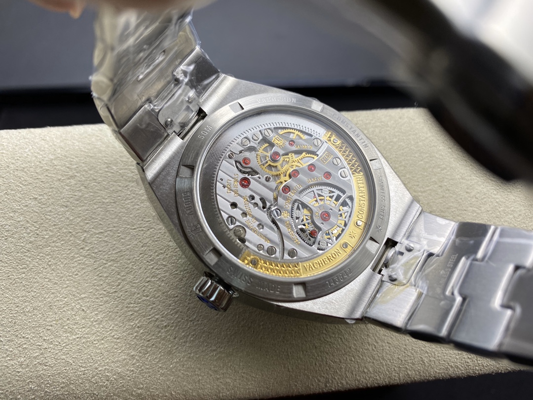 Vacheron Constantin Overseas Collection Tourbillon Watch 42.5mm｜8F Factory Production 904L Stainless Steel Case Polishing Decoration Craft Blue Sunburst Dial Quick-change Bracelet/Strap Automatic Mechanical Movement