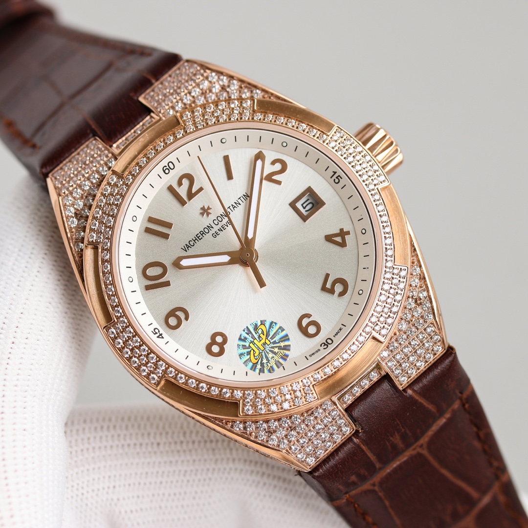 Vacheron Constantin Overseas Collection 41mm｜Caliber 5100 Imported Automatic Mechanism Sapphire Crystal Full Diamond Case See-through Movement Design