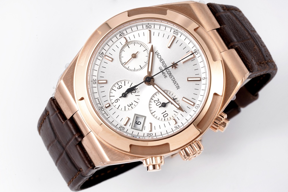 Vacheron Constantin Overseas Collection 5500V V2 Version｜8F Production One-click Quick-release Rubber/Leather Strap (Interchangeable with Original) Stainless Steel Case (Upgraded Polishing Craft, Polished + Brushed Bezel) Sunburst Brushed Dial (Sandblasti