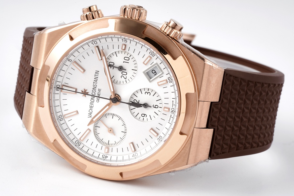 Vacheron Constantin Overseas Collection 5500V V2 Version｜8F Production One-click Quick-release Rubber/Leather Strap (Interchangeable with Original) Stainless Steel Case (Upgraded Polishing Craft, Polished + Brushed Bezel) Sunburst Brushed Dial (Sandblasti
