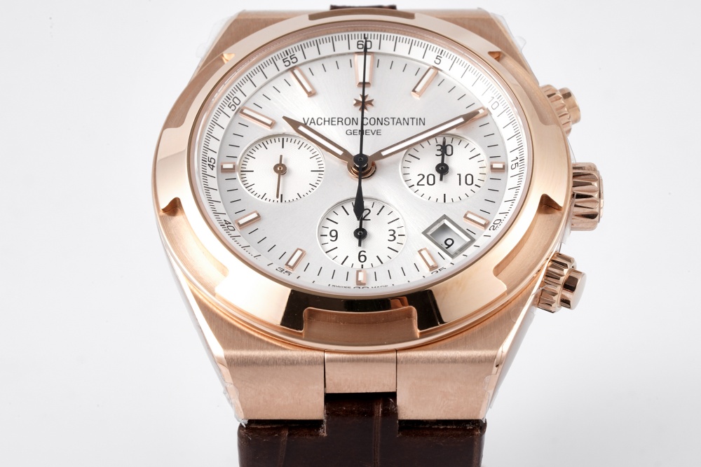 Vacheron Constantin Overseas Collection 5500V V2 Version｜8F Production One-click Quick-release Rubber/Leather Strap (Interchangeable with Original) Stainless Steel Case (Upgraded Polishing Craft, Polished + Brushed Bezel) Sunburst Brushed Dial (Sandblasti