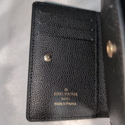 ルイヴィトン 二つ折り財布　アンプラント　ポルトフォイユ・クレア　ブラック