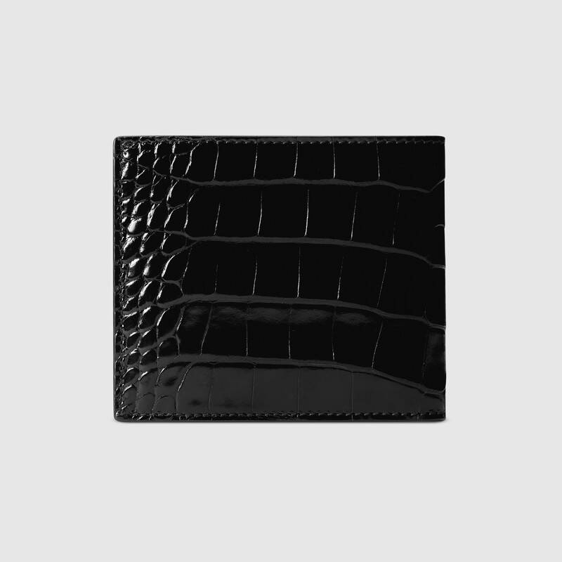 鳄鱼皮双折钱包